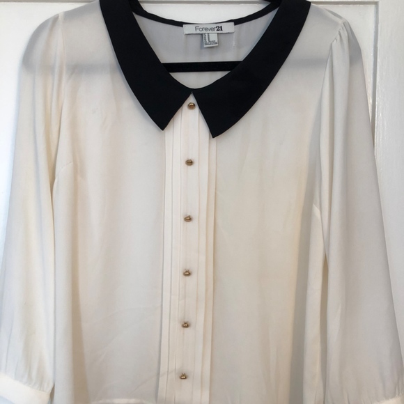 peter pan collar blouse forever 21